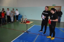 Nagrody wręczali Prezes LKS Goleszów Wojciech Pilch i trener Jakub Molin